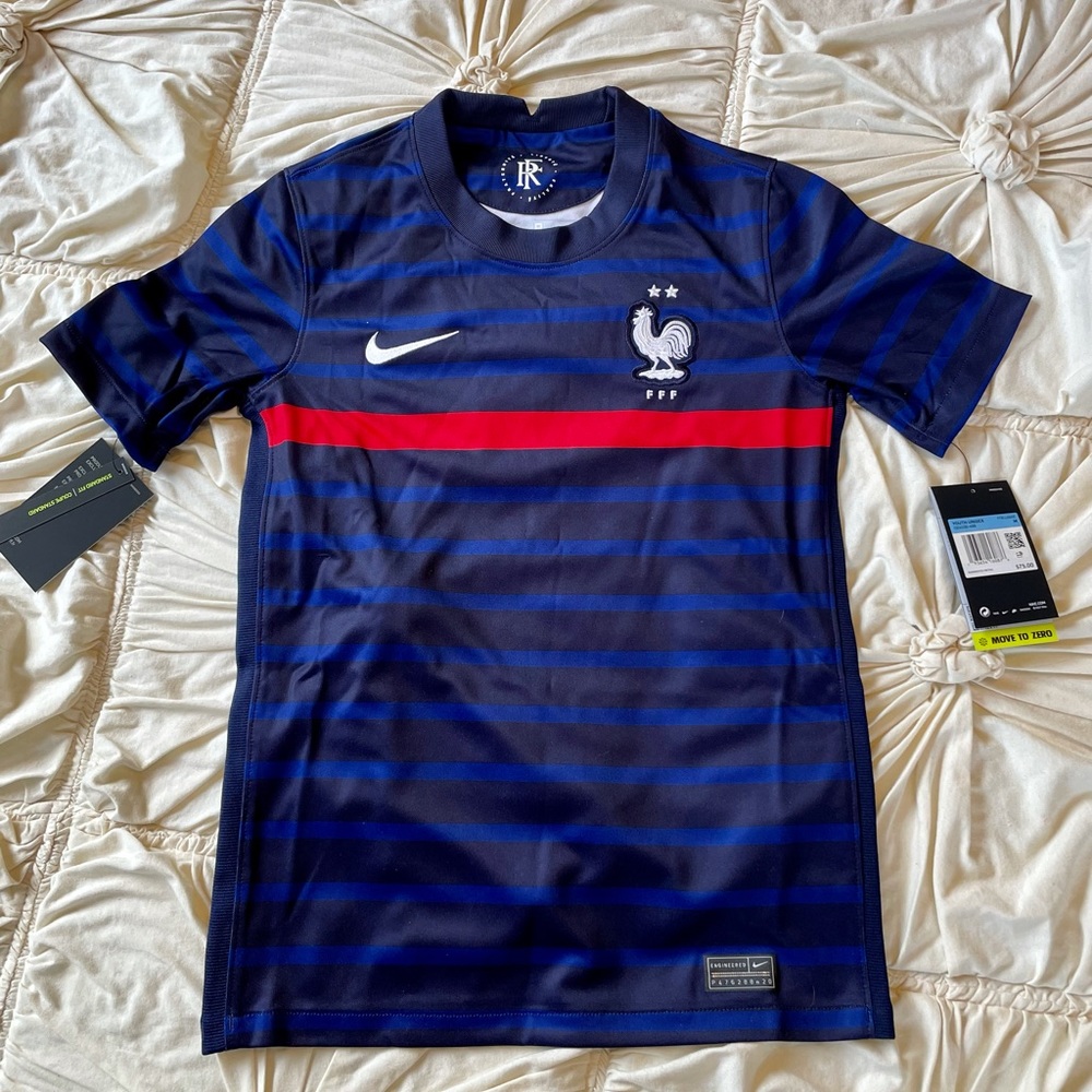 Nike youth France soccer jersey